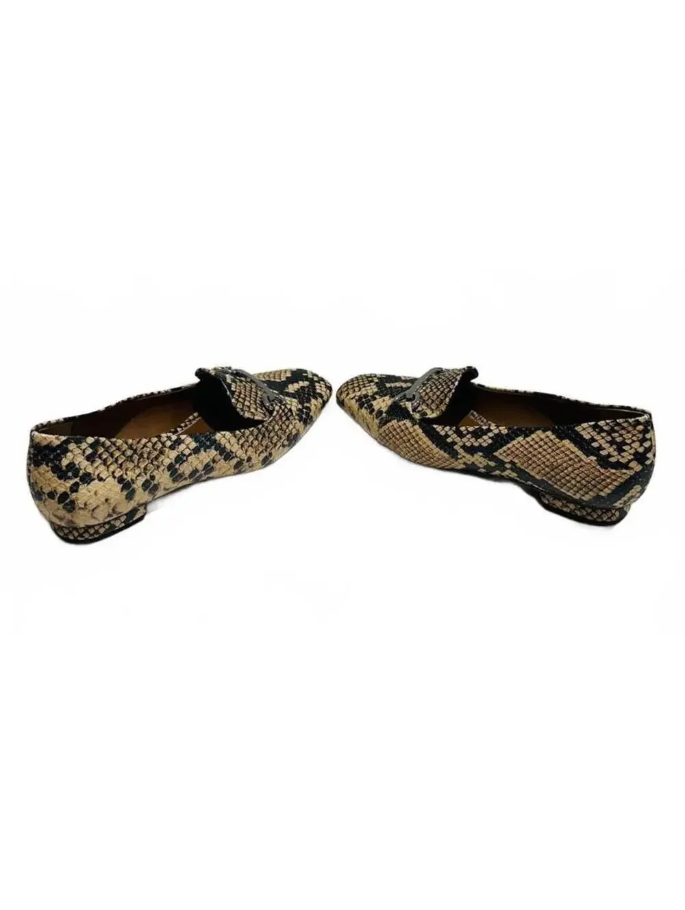 New Franco Sarto ‘Anica’ Snake Print Leather Loafers Size US6.5-EU36.5